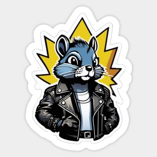 The Ratsclals: Punk Rock Squirrel Sticker